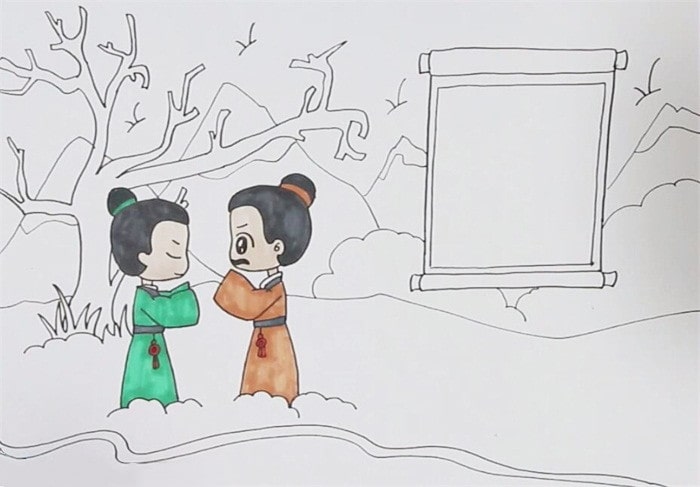 别董大古诗配画