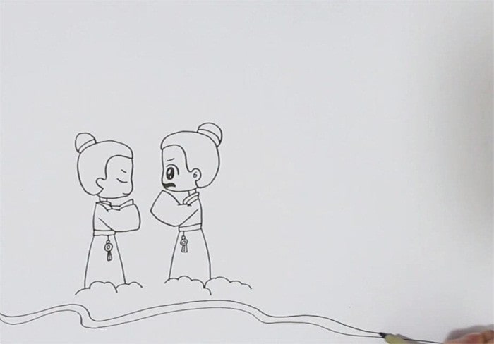 别董大古诗配画