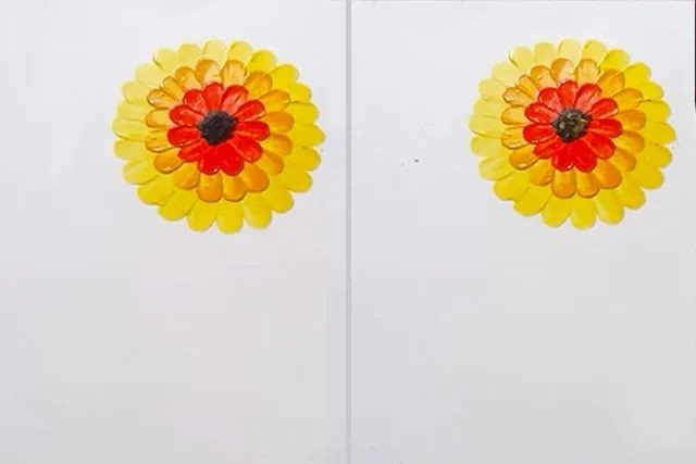 儿童创意手指画向日葵图片