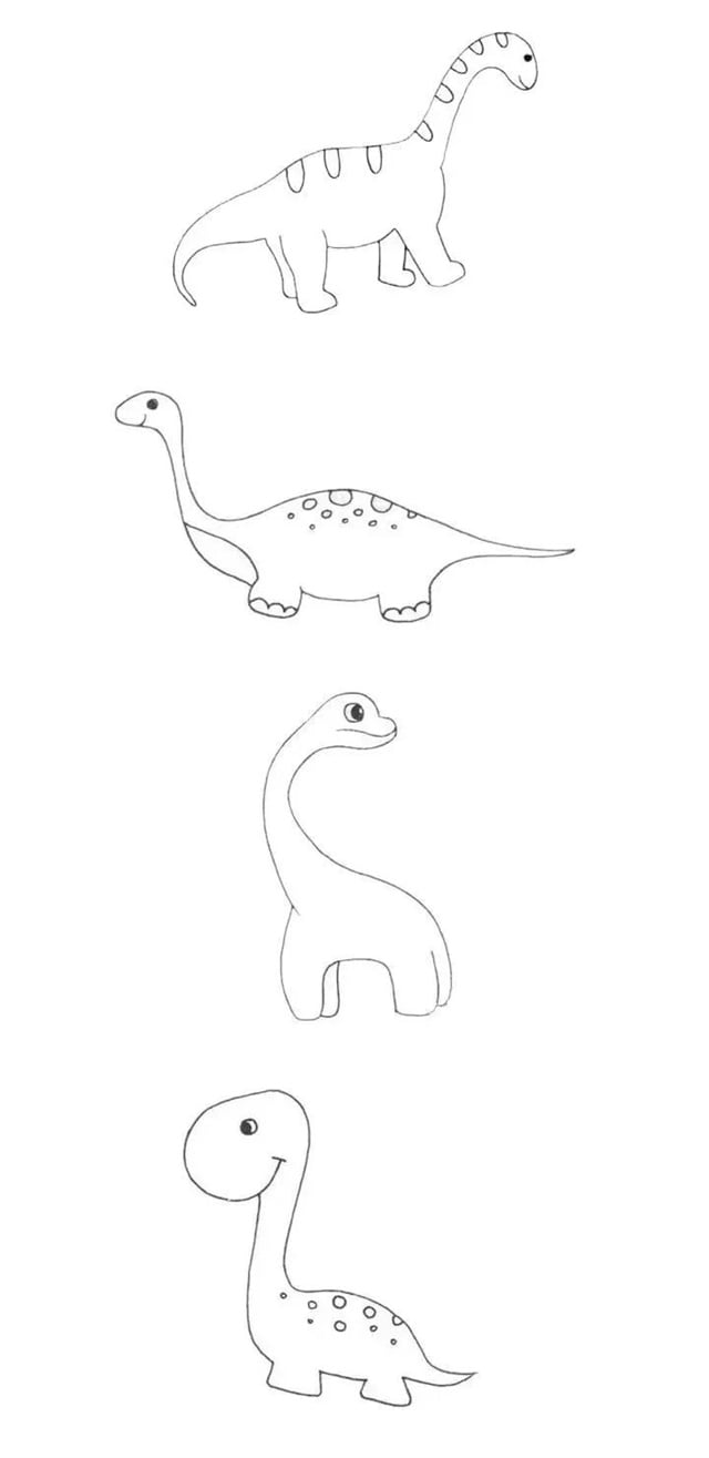 恐龙简笔画图片大全
