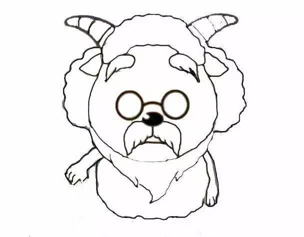 慢羊羊简笔画教程图片