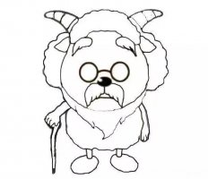 慢羊羊简笔画教程图片