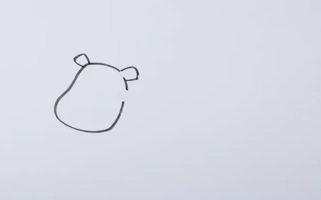 卡通斑马儿童简笔画教程