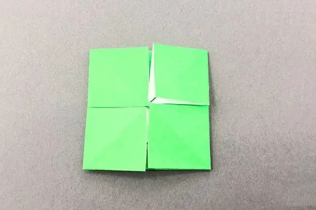 儿童四叶草折纸的折法