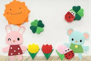 儿童四叶草折纸的折法(2种)