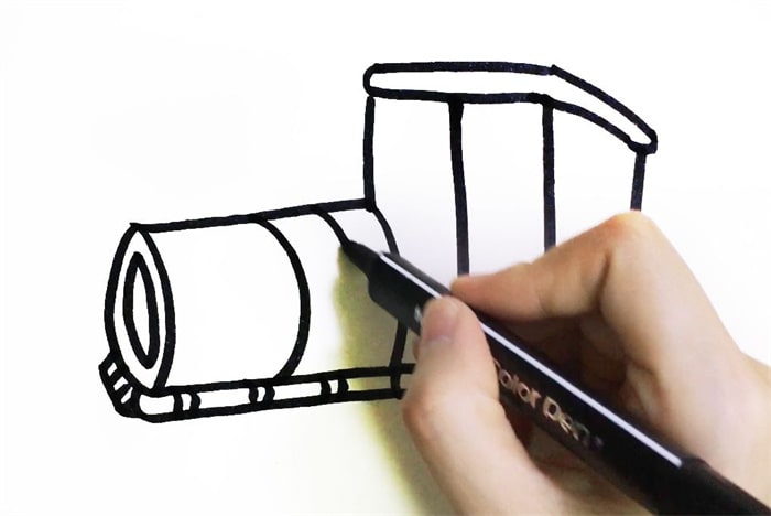 火车头简笔画教程图片