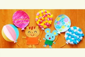 六一儿童节气球装饰教室手工制作