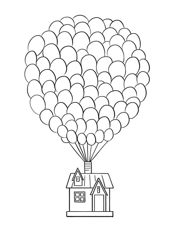 创意水粉剪贴画《飞屋环游记》