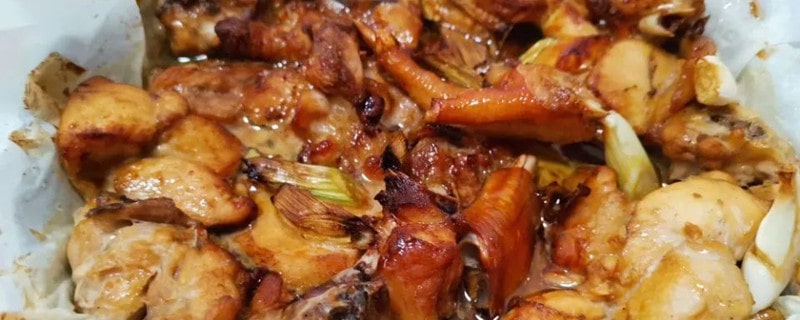 空气炸锅食谱酱香烤鸡肉块