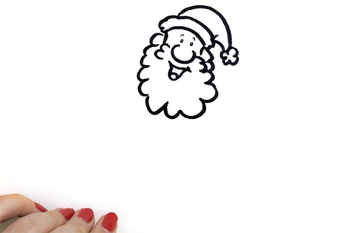圣诞老人儿童简笔画怎么画图片