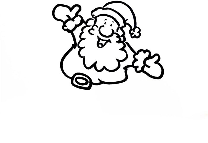圣诞老人儿童简笔画怎么画图片