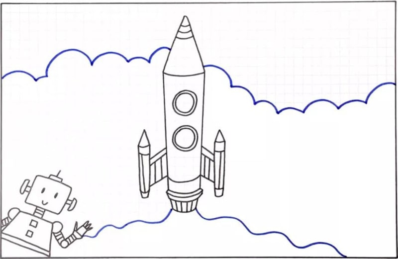 航天科技手抄报图片怎么画