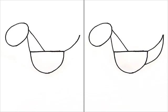 幼儿学画画：恐龙简笔画怎么画