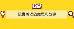阮囊羞涩的意思和故事