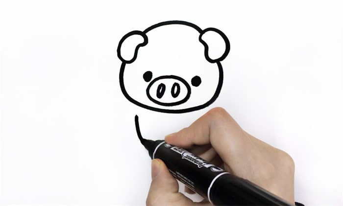 可爱的小猪儿童简笔画图片