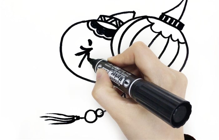 大红灯笼简笔画怎么画图片