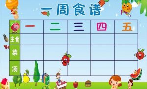 幼儿园一周食谱设计方案
