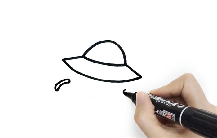 飞碟儿童简笔画图片教程