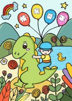 关于六一儿童节的画《快乐童年》