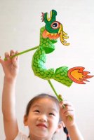 端午节创意亲子手工制作：舞龙舟