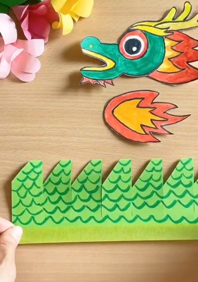 端午节创意亲子手工制作：舞龙舟