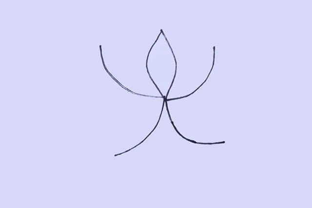 荷花简笔画图片怎么画简单
