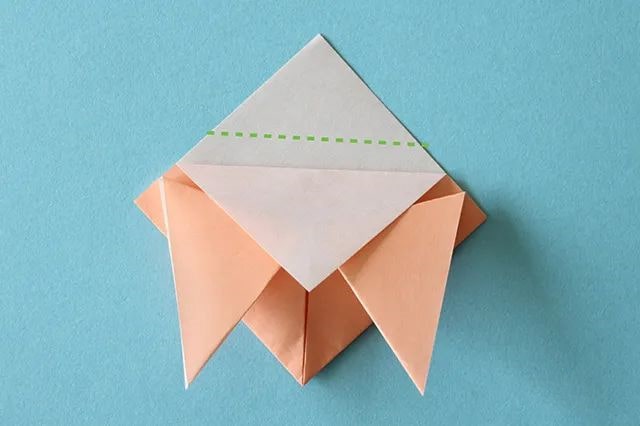 夏天折纸手工简单蝉的步骤