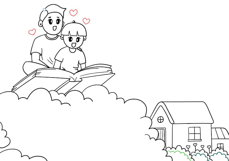 父亲节的手抄报怎么画简单又漂亮