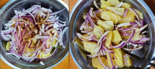 空气炸锅食谱孜然洋葱土豆片的做法