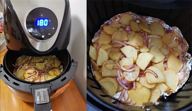 空气炸锅食谱孜然洋葱土豆片的做法