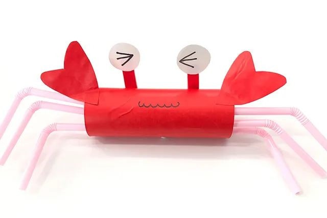 废物利用手工制作螃蟹