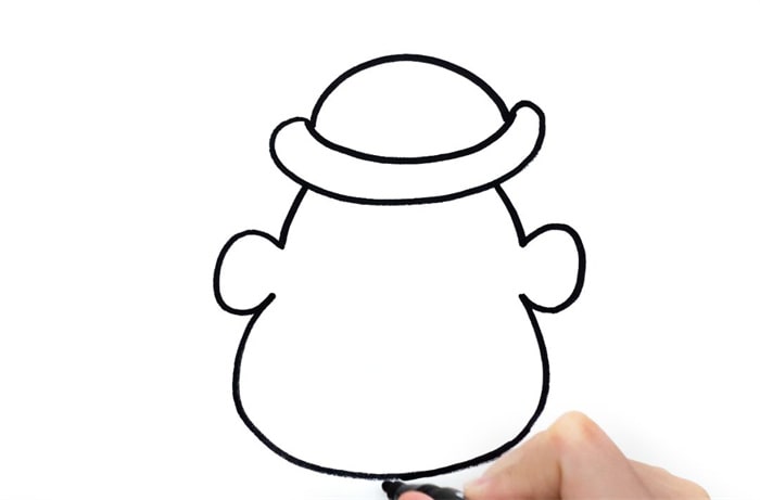 小丑人物头像简笔画步骤图片