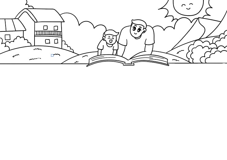 父亲节的手抄报怎么画简单又漂亮