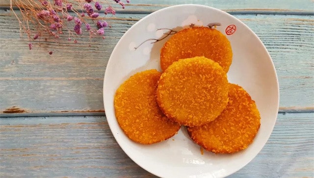 空气炸锅食谱咸香南瓜饼的做法