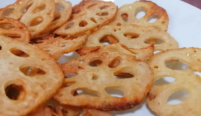 空气炸锅食谱香脆莲藕片的做法