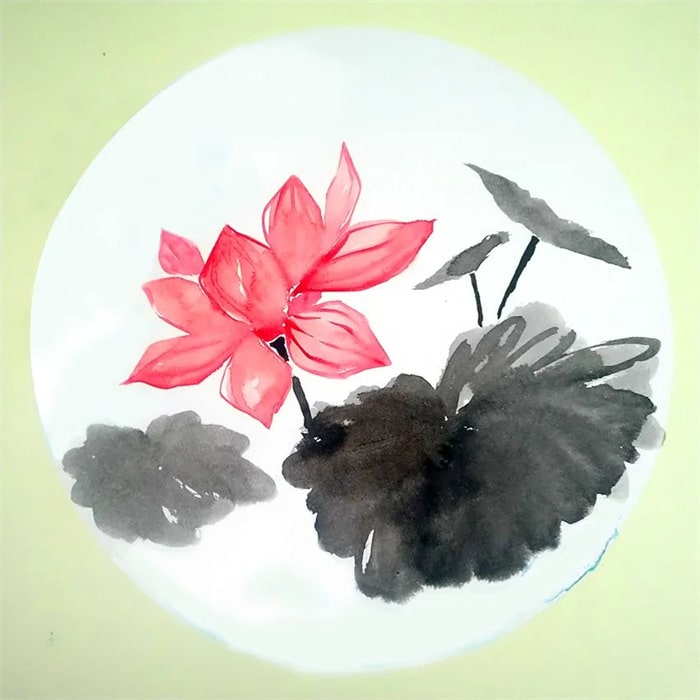 写意中国画教程《荷花》