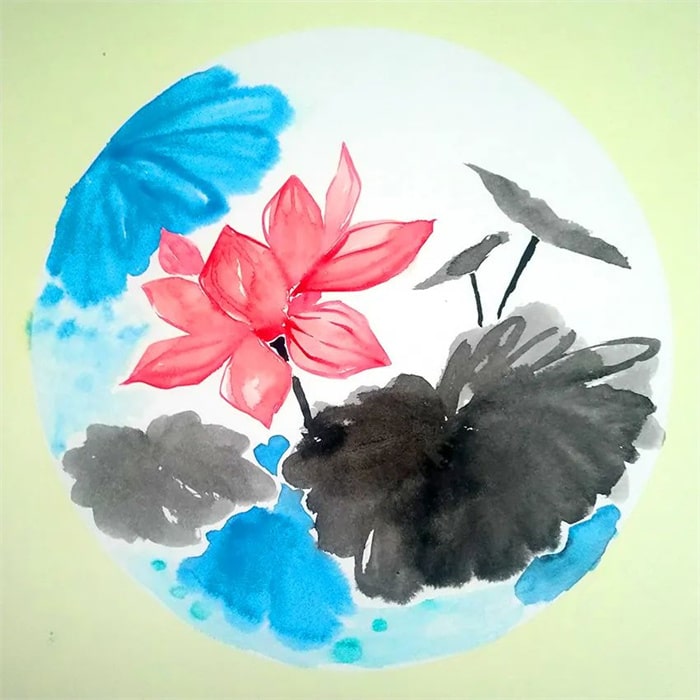 写意中国画教程《荷花》