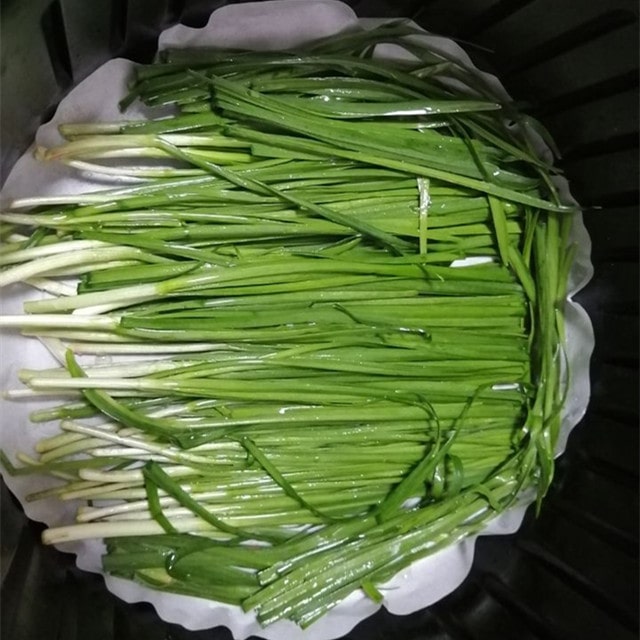 空气炸锅食谱烤韭菜