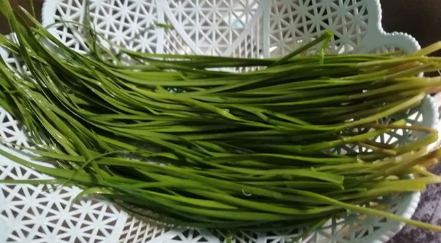 空气炸锅食谱烤韭菜