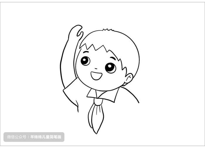 七一建党节，童心向党儿童手绘画