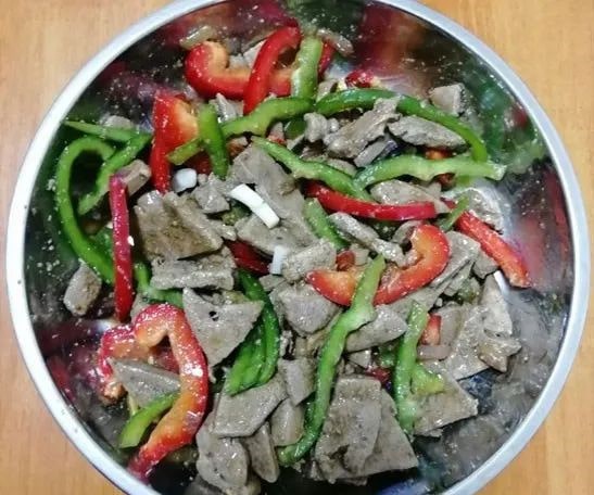 空气炸锅食谱酱烤猪肝做法步骤