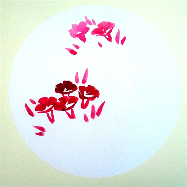 写意中国画教程《牵牛花》