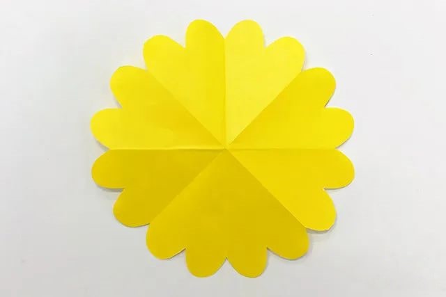 简单手工花制作向日葵剪纸