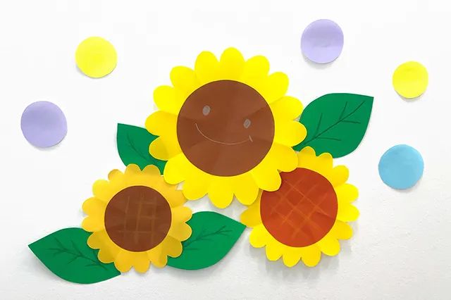 简单手工花制作向日葵剪纸