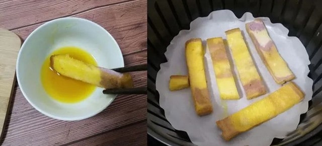 空气炸锅食谱蜂蜜吐司