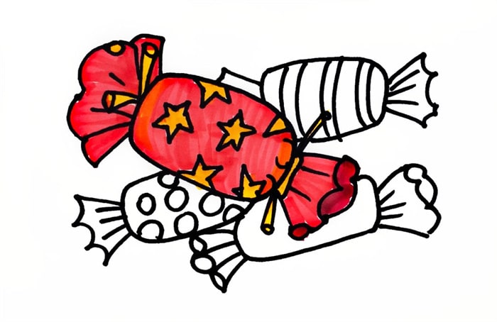 糖果儿童简笔画图片教程