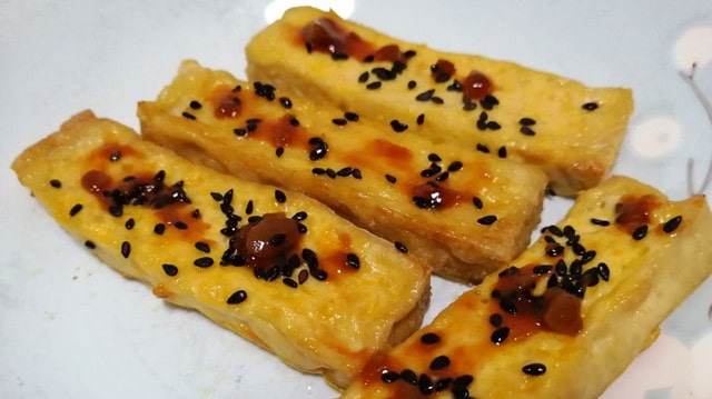 空气炸锅食谱烤脆皮豆腐的做法步骤