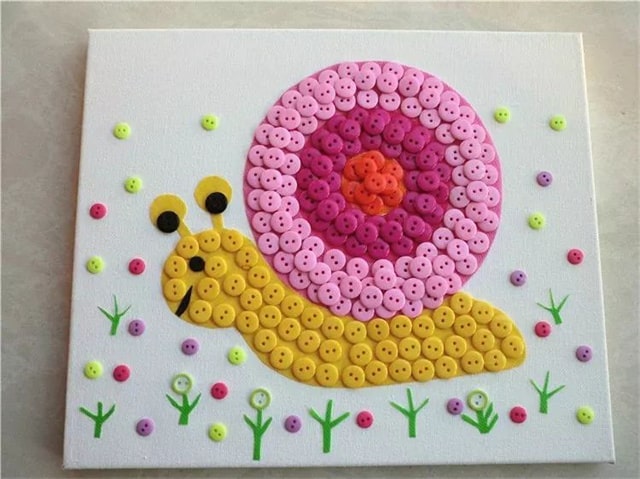 纽扣儿童创意手工制作