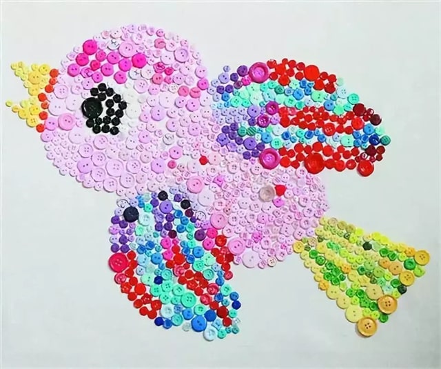 纽扣儿童创意手工制作