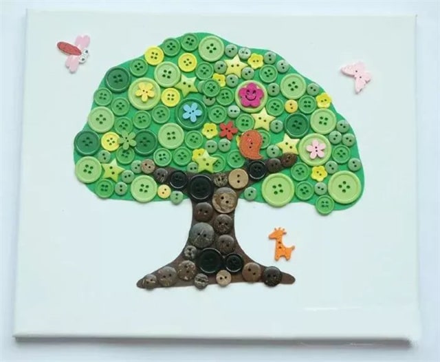 纽扣儿童创意手工制作